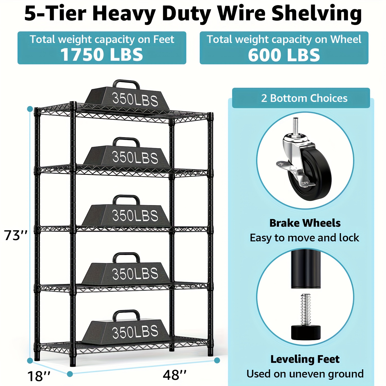 MZG Heavy-Duty Adjustable 5/4  - огляд і ціна Commercial Kitchen Shelving